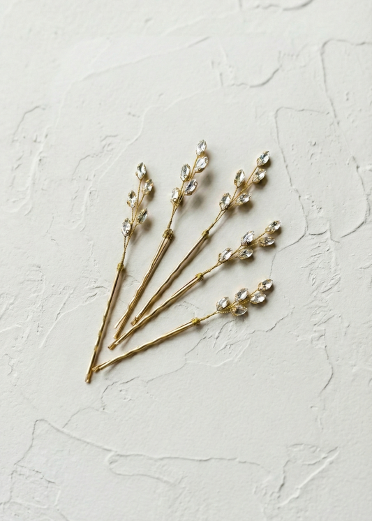 Crystal Branch Hair Pins