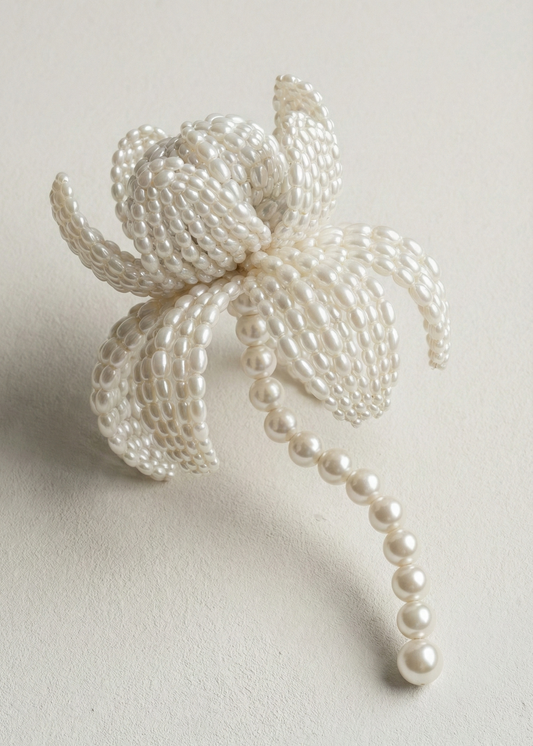 Bridal pearl flower bouquet