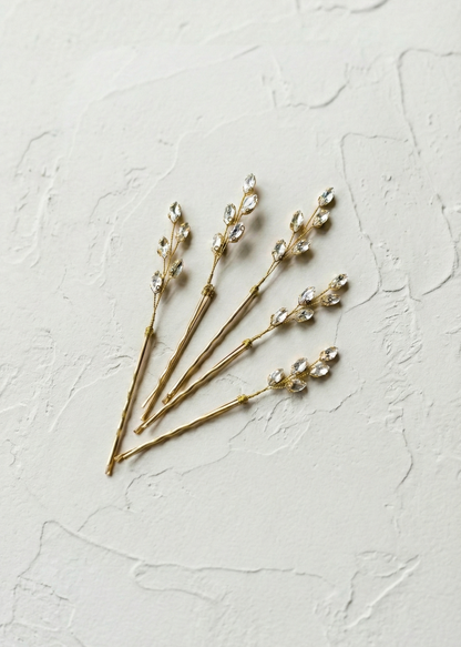 Crystal Branch Hair Pins