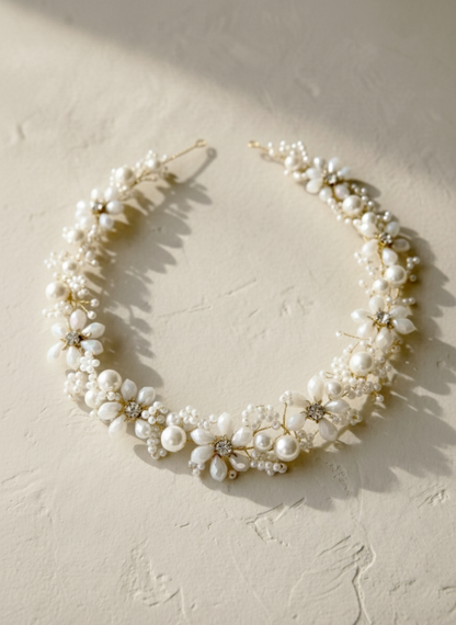 Bridal Floral Crystal Hair Vine