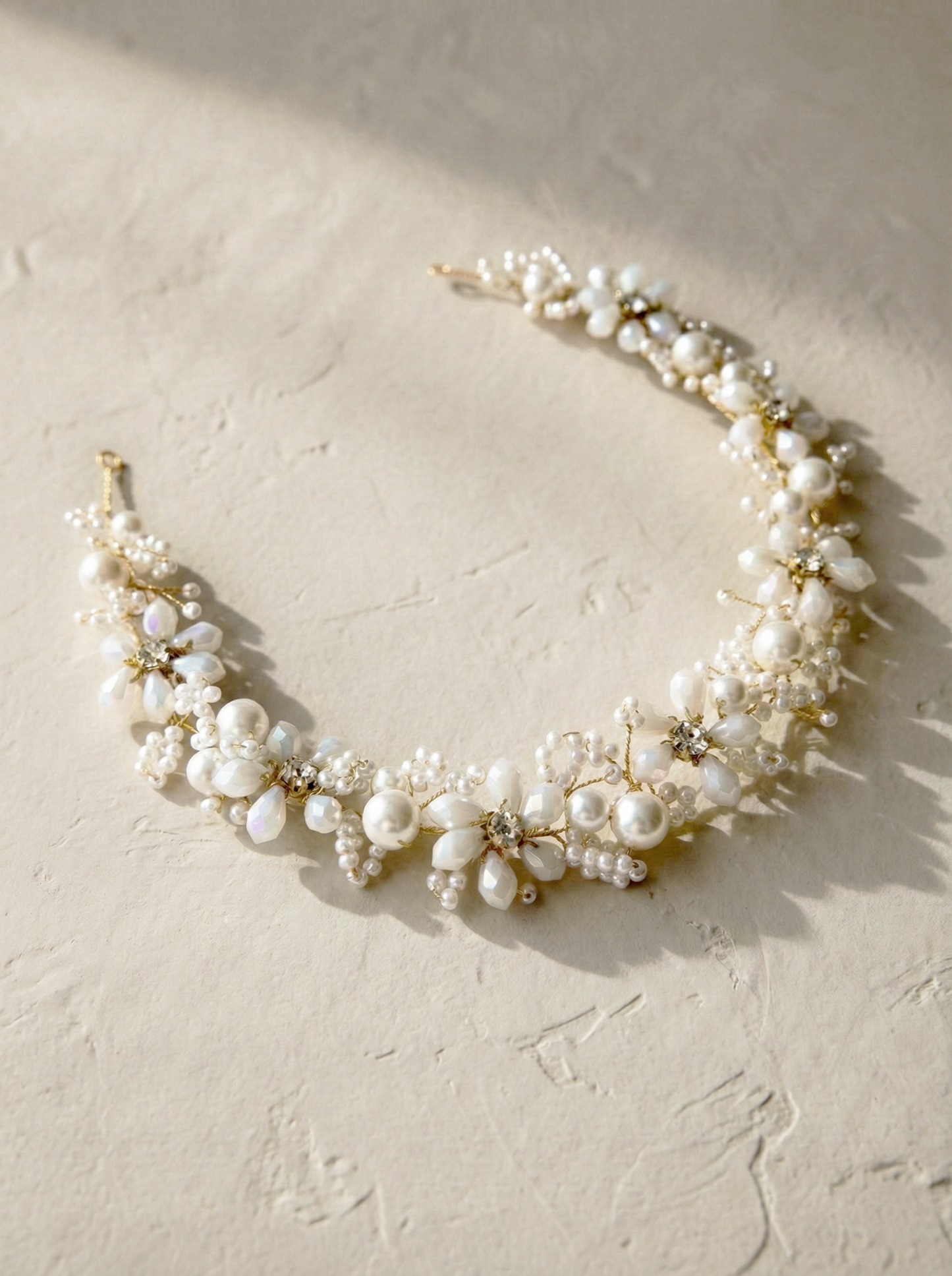 Bridal Floral Crystal Hair Vine